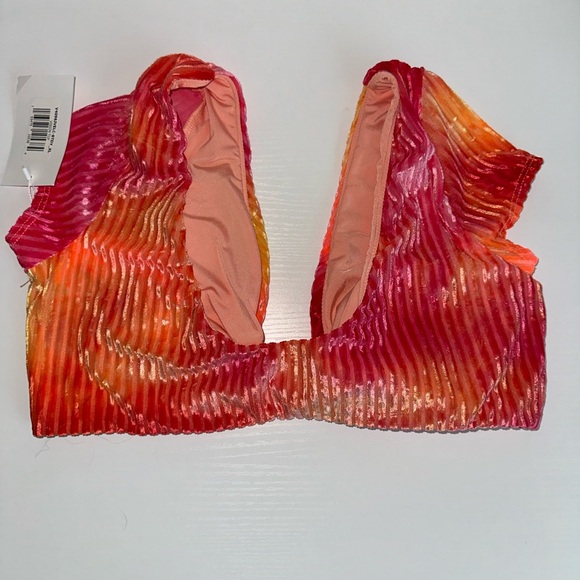 🌺 Dippin’ Daisies Ribbed Bikini Set Size XL NWT - Picture 6 of 7